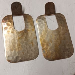 Retro brass vintage earrings